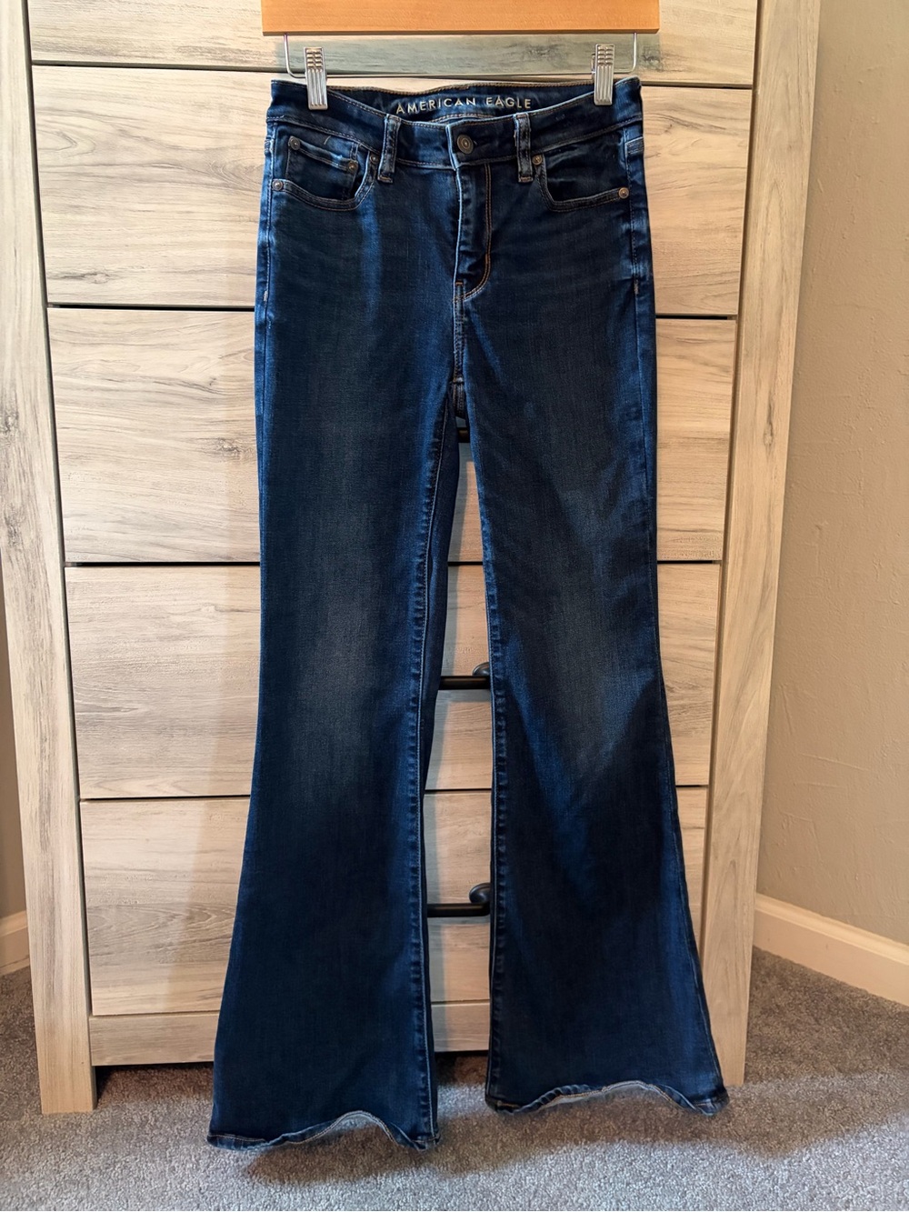 American Eagle Outfitters Dark Blue Flare Jeans